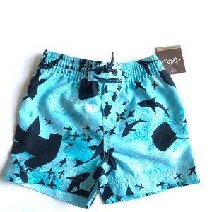LAST‼️ 🆕 TEA COLLECTION Shark Print Swim Trunks